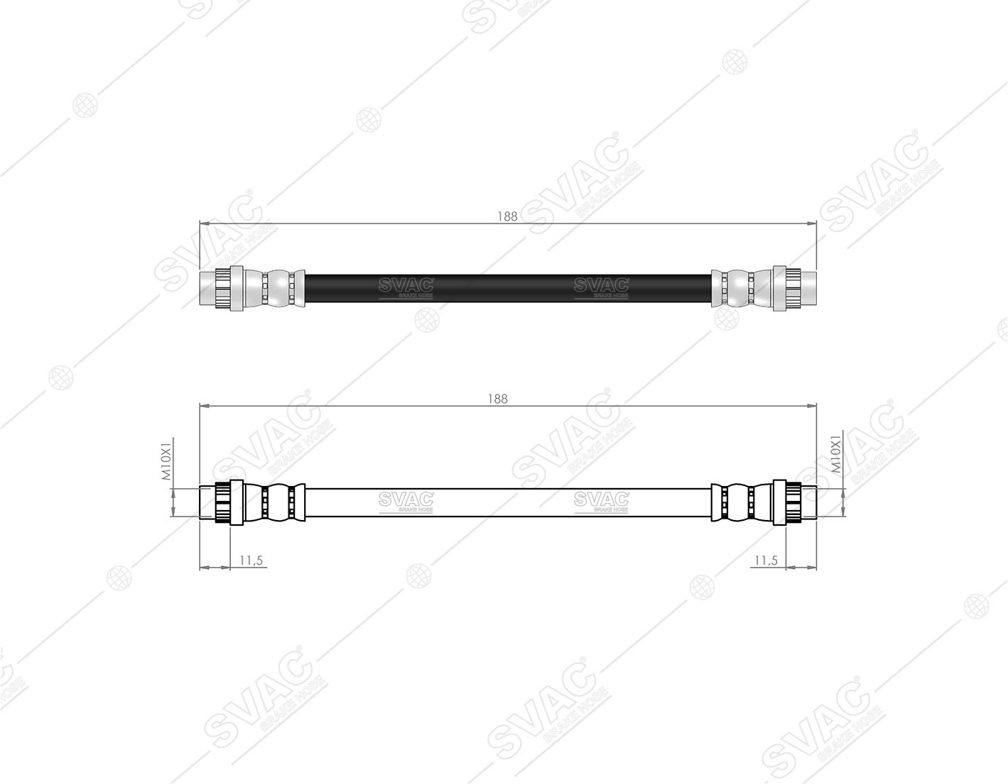 FREN HORTUMU (ARKA) RENAULT CLIO II 98-09 / CLIO SYMBOL 03- / TWINGO II 10-