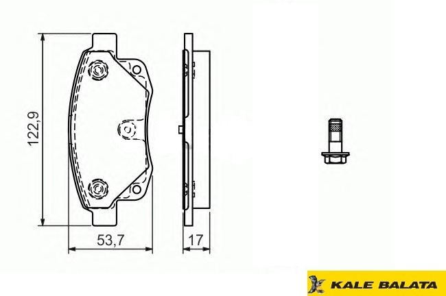 DİSK BALATA (ARKA) FORD TRANSİT (V347)