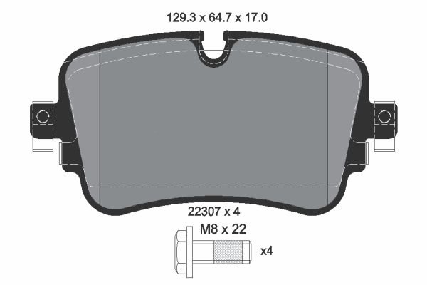 DİSK BALATA (ARKA) AUDI A6 V / A7 II / A8 III-IV/ E-TRON / Q7 II / Q8 / VW TOUAREG III