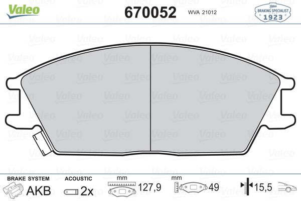 DİSK BALATA (ÖN) HYUNDAI ACCENT I 1.3-1.3İ 12V-1.5İ 12V 94-00 / ACCENT II 1.3-1.5-1.6-1.5 CRDİ 99-05 / GETZ 1.1-1.3-1.4İ-1.5 CRDİ-1.6 02-10