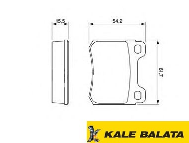 DİSK BALATA (ARKA) M.BENZ 190 (W201) 82-