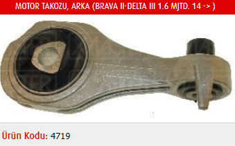 MOTOR TAKOZU (ARKA) FIAT BRAVA II 1.6 MJTD 14- / DELTA III 1.6 MJTD 14-