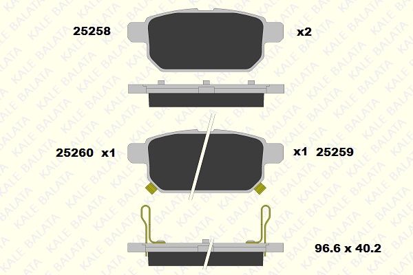 DİSK BALATA (ARKA) SUZUKI SWIFT IV 1.2-1.3 DDİS-1.6 10- / SWIFT V 1.2 17- / VITARA 1.4T-1.6-1.6 DDİS 15-