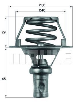 TERMOSTAT (91°C) RENAULT 19- CLIO I 1.4 94-11