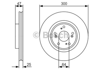 FREN DİSKİ (ÖN)(300MM) HONDA CR-V 2.0i 4WD 200207 - 200609