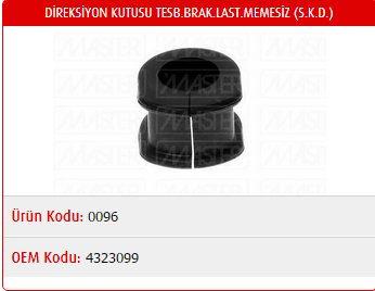 DİREKSİYON KELEPÇE LASTİĞİ (SAĞ) FIAT TOFAŞ M131