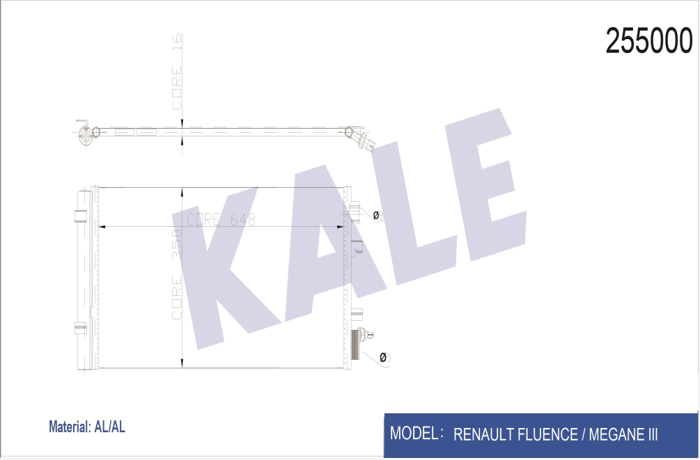 KLİMA RADYATÖRÜ (BRAZING)(KURUTUCULU)(MÜŞÜRLÜ) FLUENCE