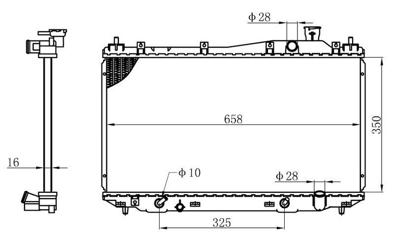 SU RADYATÖRÜ (BRAZİNG)(AT)(BHN034) HONDA CİVİC 01-