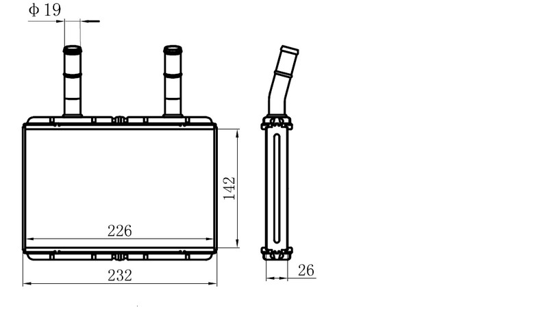 KALORİFER RADYATÖRÜ(KHY016) HYUNDAİ KAMYONET A/M