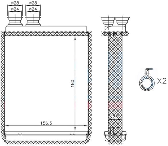 KALORİFER RADYATÖRÜ CİTROEN C3 09- / C4 14-