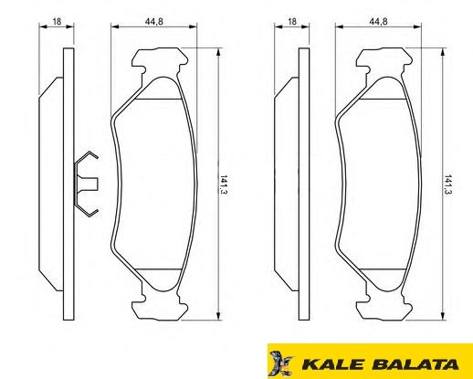 DİSK BALATA (ÖN) FORD FIESTA 89-99 / KA