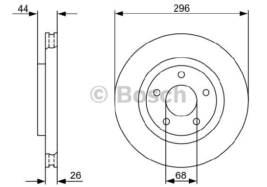 FREN DİSKİ (ÖN)(295,8MM) NISSAN QASHQAI 1.5 DCİ-1.6-2.0 DCİ