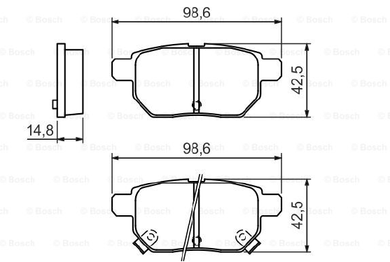 DİSK BALATA (ARKA) TOYOTA YARİS 1,3 VVT-İ 05-