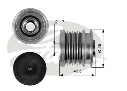 ALTERNATÖR KASNAĞI (7 KANALLI) MB C SERİSİ (W203) 05-07, (W204) 07-14, (W205) 14-18, T MODEL (S204) 07-14, CLK (C209) 05-09, CABRIO (A209) 05-10, CLS (C218) 11-14, E SERİSİ (W211) 07-08, (W212) 11-15, / CHRYSLER 300 C 05-12, TOURIN