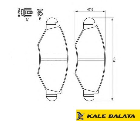 DİSK BALATA (ÖN) PEUGEOT 206 98- / 306 98-