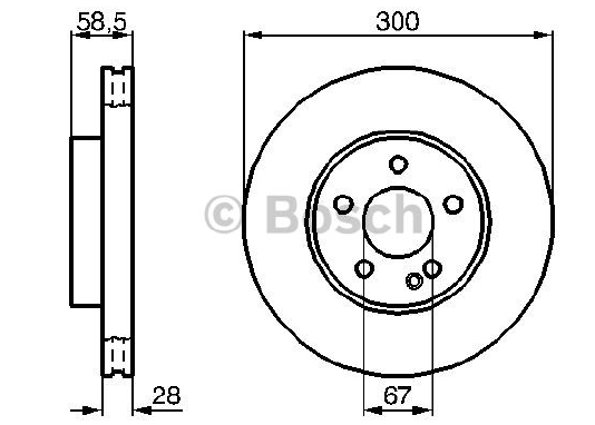 FREN DİSKİ (ÖN)(300MM) M.BENZ VITO 109CDI-110 CDI-111 CDI