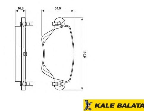 DİSK BALATA (ARKA) FORD MONDEO 00-07/ KANGO 01- 1,9