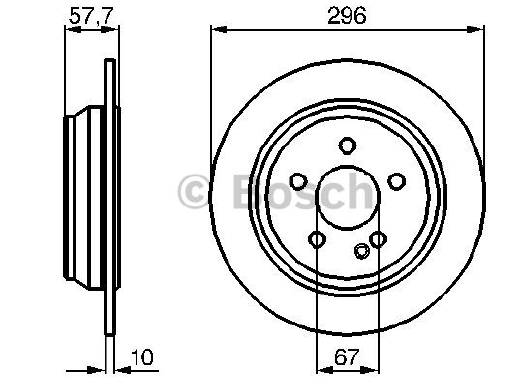 FREN DİSKİ (ARKA)(296,2MM) M.BENZ (W639)VIANO 3.0-3.2-3.5