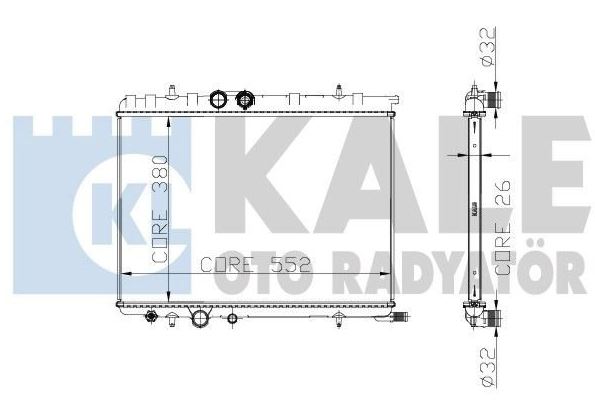 SU RADYATÖRÜ (BRAZING)(MT) PEGEOUT 307/xsara 2.0i 16v/1.9d/2.0 hdi