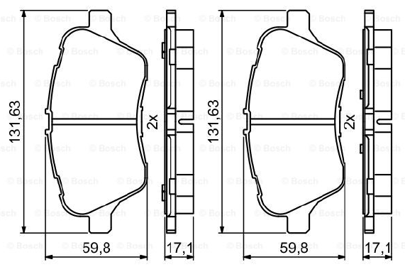 DİSK BALATA (ÖN) FORD B-MAX 1,4-1,6TDCİ 12- COURİER