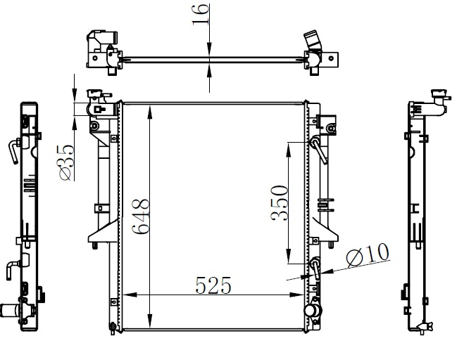 SU RADYATÖRÜ (BRAZİNG)(AT)(BMI271) MITSUBISHI L200 15-