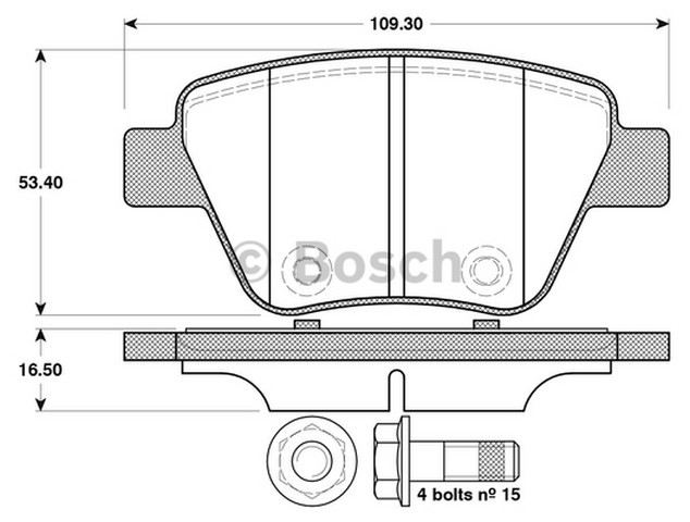 DİSK BALATA (ARKA)(YENİ NO:0986494416) CADDY 1,6TDI-2,0TDI 10-