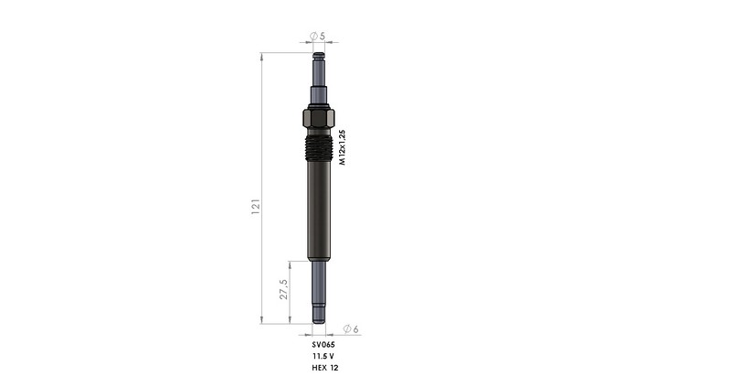 KIZDIRMA BUJİSİ (11,5V) M.BENZ C220 / C250 / E220 / E250 / E300 2.2D-2.5D-3.0D