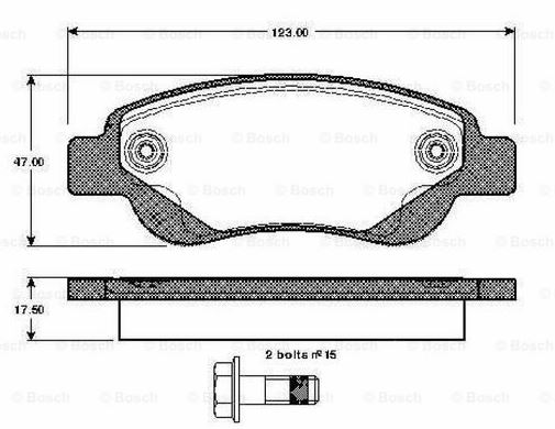 DİSK BALATA (ÖN) CITROEN C1 1,0-1,4HDİ 05-