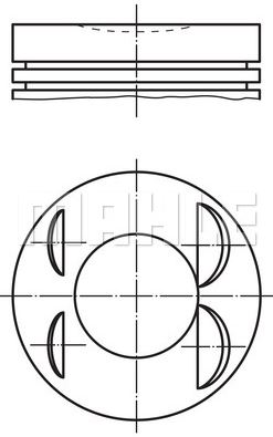 PİSTON,SEGMAN (+0.60)(86.00MM) PEUGEOT 406 XU10J4R