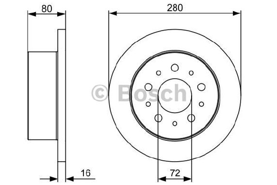 FREN DİSKİ (ARKA)(279,7MM) FIAT DUCATO 06- / CITROEN JUMPER 06- / PEUGEOT BOXER 06-