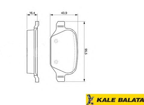 DİSK BALATA (ARKA) FIAT LINEA 07- / ALFA ROMEO 147