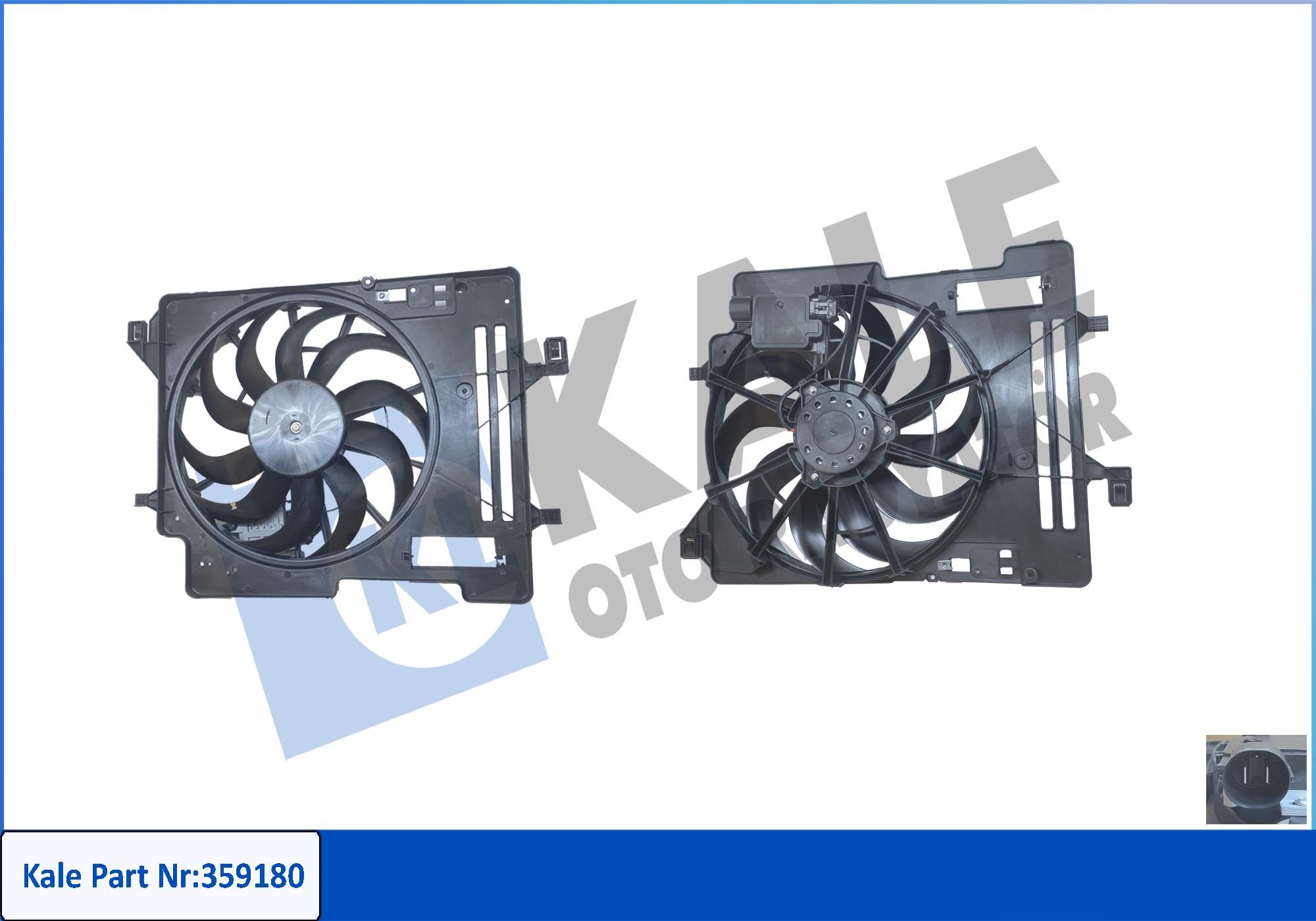 FAN MOTORU (DAVLUMBAZLI) FORD FOCUS III 14<17 / YENİ CONNCET 14- / KUGA II 14<17 1.5TDCI (AT) REZİSTÖRLÜ-YENİ KASA