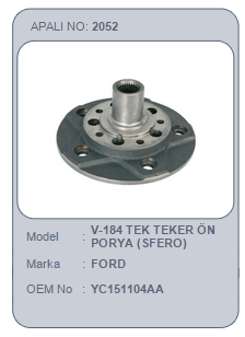 PORYA (ÖN)(TEK TEKER) FORD TRANSİT V184