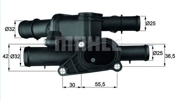 TERMOSTAT (105°C) VW PASSAT 1,6 FSI 05-08