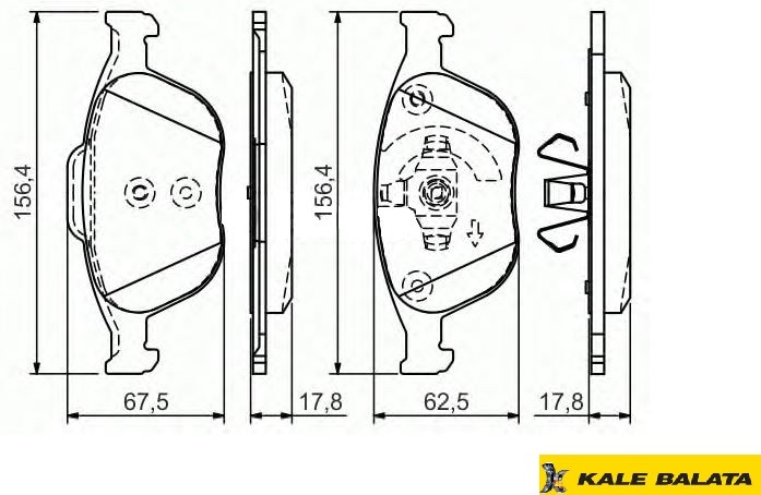 DİSK BALATA (ÖN) FORD CONNECT 02- (V227)