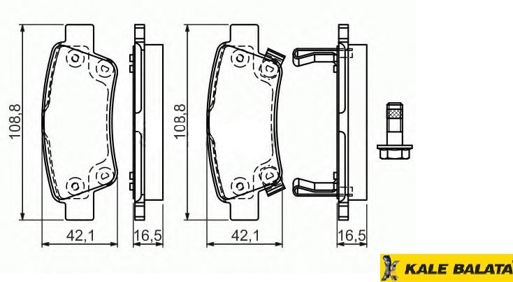 DİSK BALATA (ARKA) HONDA CR-V 2,4 2,0 06-