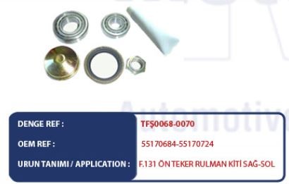 TEKER RULMAN KİTİ (SOL) FIAT M131