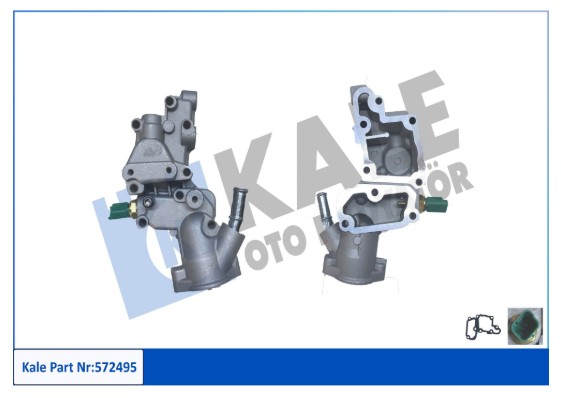TERMOSTAT (ALİMİNYUM GÖVDE KOMPLE) CITROEN BERLINGO / C2 / C3 I / C3 II / XSARA - FIAT FIORINO / QUBO - PEUGEOT 1007 / 206 / 206+ / 207 / 207 SW / PARTNER