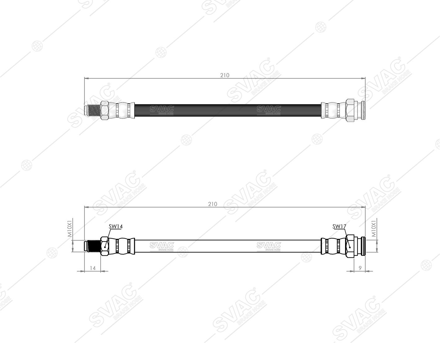 FREN HORTUMU (ARKA) FIAT 500L 14- / BRAVO II 07-14 / EGEA 16- / PANDA 80-94 / STILO 01-07 / LANCIA DEDRA 89-99 / ALFA ROMEO 155 93-97