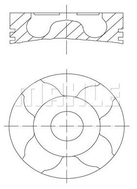 PİSTON,SEGMAN (STD)(85.50MM) CITROEN JUMPY I 2,0HDI 00-06 / FIAT SCUDO 2,0JTD 16V 99-06 / PEUGEOT EXPERT 2,0HDI 00-06 (DW10ATED4)