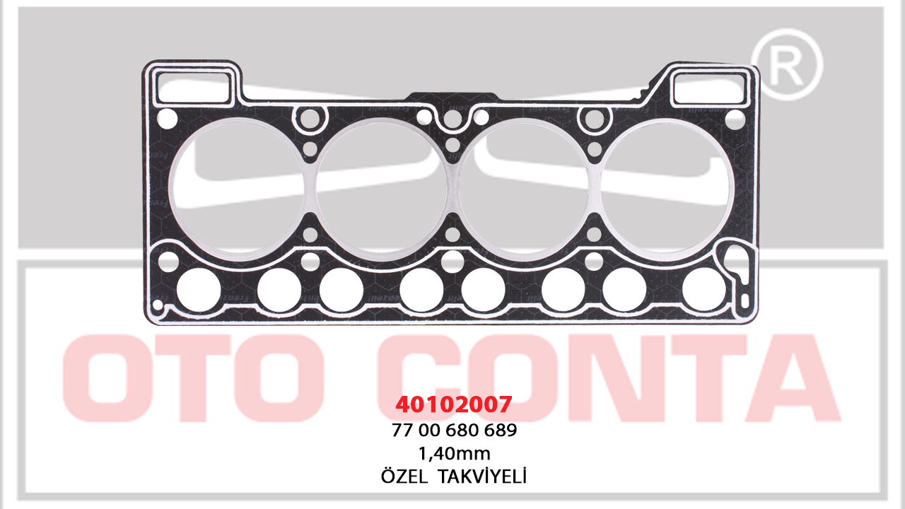 SİLİNDİR KAPAK CONTASI (1,40 MM)(LPG Lİ ARAÇLAR) RENAULT R12 1.4