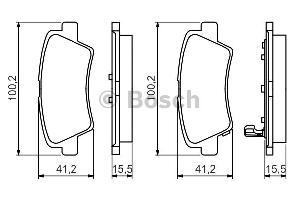 DİSK BALATA (ARKA) ACCENT 1,6CRDİ-1,4 10- ÜSTTEN DELİKLİ