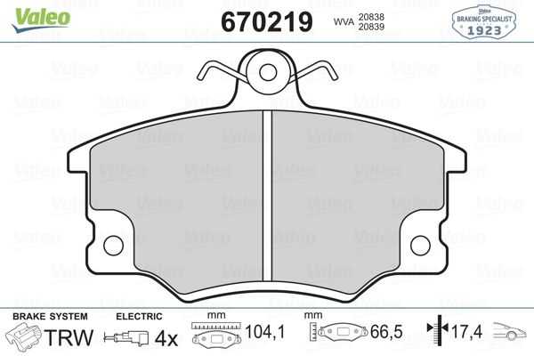 DİSK BALATA (ÖN) FIAT PALIO 1.7D 96-02 / PUNTO 1.6-1.7D-1.7 TD 94-99 / TEMPRA 1.6-1.6 İ.E.-1.8 İ.E. 92-96 / TIPO 1.4-1.4 İ.E.-1.6-1.6 İ.E.-1.8 İ.E. 92-95 / UNO 1.4 86-93