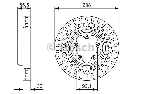 FREN DİSKİ (ÖN)(HAVALI)(288MM) FORD TRANSİT CUSTOM 2.0 TDCİ-2.2 TDCİ 12-