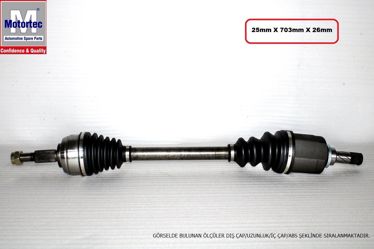 AKS KOMPLE (SOL)(703,00MM) DACIA DUSTER 1.6 10-18 / 4X2