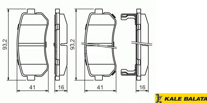 DİSK BALATA (ARKA) HYUNDAI İ30 - İX35 / KIA RIO II