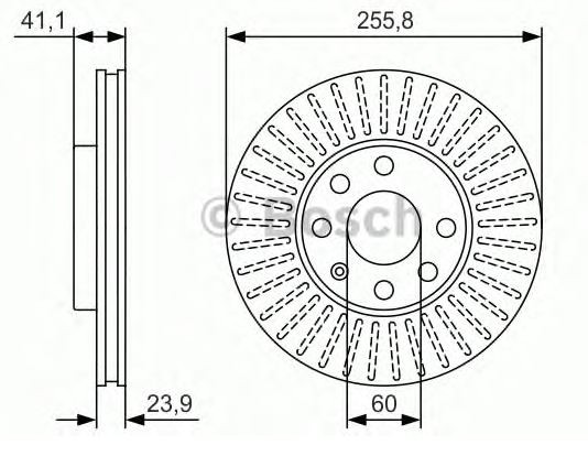 FREN DİSKİ (ÖN)(256MM) OPEL ASTRA 1.4 i(0986478881)