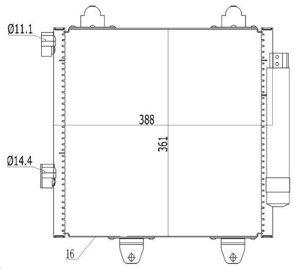 KLİMA RADYATÖRÜ(CPE611) 107 1.0i 12V-1.4HDİ 05-