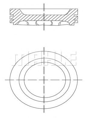 PİSTON,SEGMAN (+0.50)(78.50MM) TU5JP L4 206-307 8V