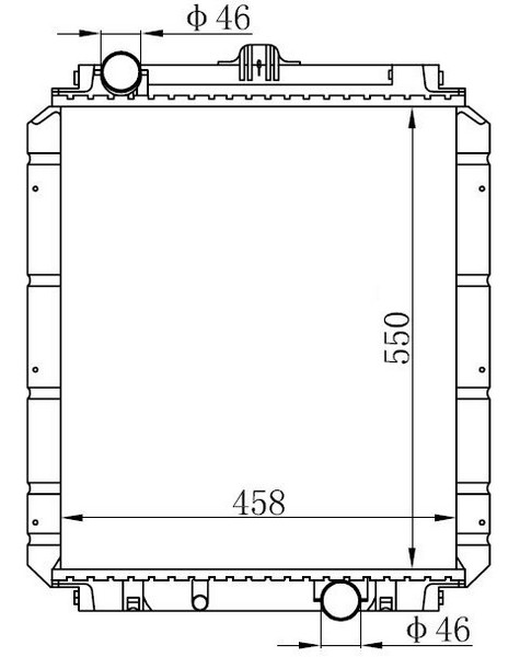 SU RADYATÖRÜ (BRAZİNG)(MT)(BMI092) MİTSUBİSHİ CANTER 3,5